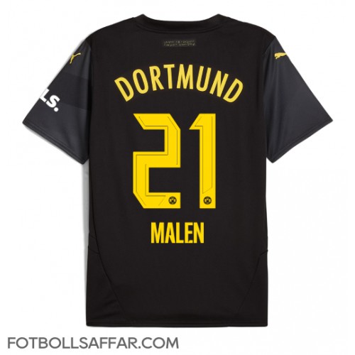 Borussia Dortmund Donyell Malen #21 Bortatröja 2024-25 Kortärmad